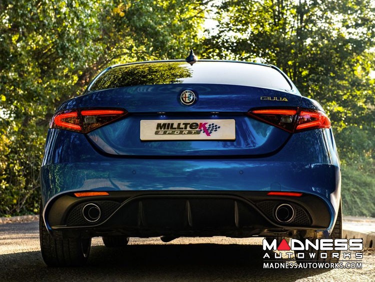 Alfa Romeo Giulia Performance Exhaust 2 0L Milltek Cat Back Exhaust